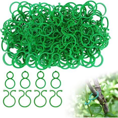 LAN 100pcs attaches plantes Clips de Jardin Support pour Plantes Clips Réutilisables Pinces à Plantes pour Soutenir La Plante Grimpantes (1/5)