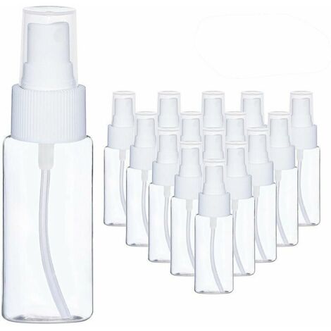 LAN Flacon pulvérisateur transparent de 60 ML flacon plastique flacon pulvérisateur latéral pressé flacon distributeur de parfum, flacon pulvérisateur, petit vaporisateur transparent pour animaux de c (1/5)