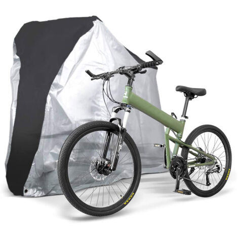 LAN argent190TS : 1,7 0,6 0,85 Housse de vélo en taffetas de polyester 190T, résistante à la poussière et aux UV. (1/5)