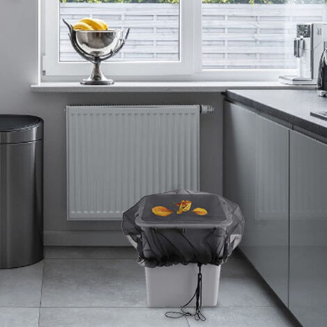 LAN 210D Noir165x65x45 Housse pour four à gaz, housse pour barbecue de jardin ou de terrasse, pare-soleil et housse anti-poussière pour four à pizza d'extérieur (1/5)