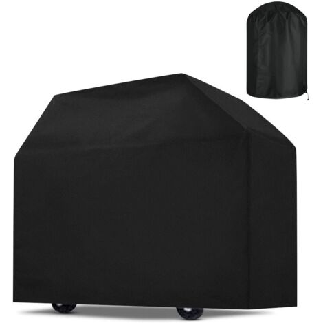 LAN Extérieur noir, intérieur argenté ( 420D)XXXS (5877)housse pour barbecue, housse pour barbecue d'extérieur (1/5)