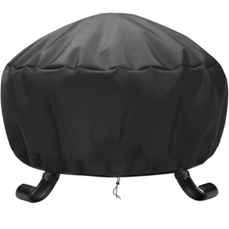 LAN Rond Housse de Protection Ø 85 x 40 cm ImperméAble,Housse brasero RéSistant aux UV,RéSistant à la DéChirure, Tissu Oxford Housse pour Foyer Barbecue (1/4)