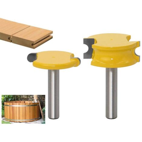 LAN 2pcs / Set Fraise Defonceuse Outil De Travail Du Bois 8mm, Peu De Routeur De Fraise En Bois En Forme D'arc, Fraises À Rainurer Vraiment Polyvalent Pour Plus De Commodité (1/5)