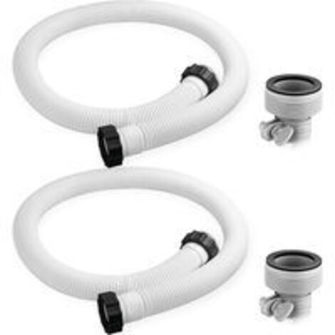 LAN Pour Intex piscine tuyau adaptateur tuyau de remplacement piscine tuyau filtre pompe raccords de tuyau (2 pièces)