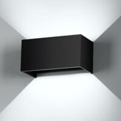 LAN Applique Murale Interieur LED 24W Lampe Exterieur Étanche IP65 Angle de Faisceau réglable LED Apliques Murales Moderne Noir et lumière blanche 6000K (1/5)