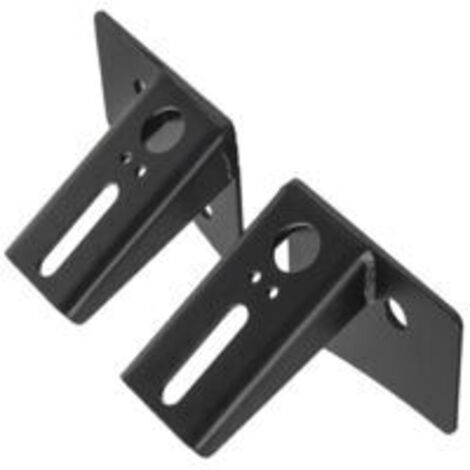 LAN Supports de charnière de pare-brise de type A pour Jeep Wrangler JK Off-Road (2007-2017), phares antibrouillard halogènes à LED, noirs (1/2)