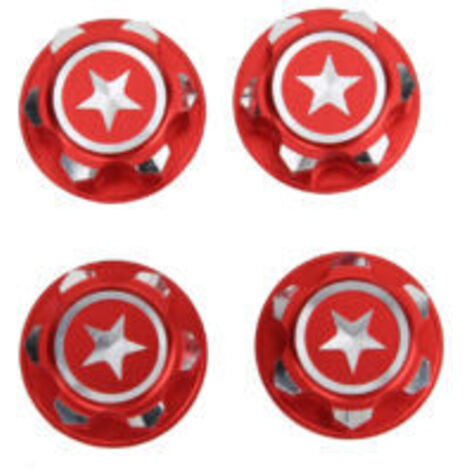 LAN Kit d'écrous de roue en métal rouge de 17 mm pour Traxxas Summit X-MAXX RC (1/2)