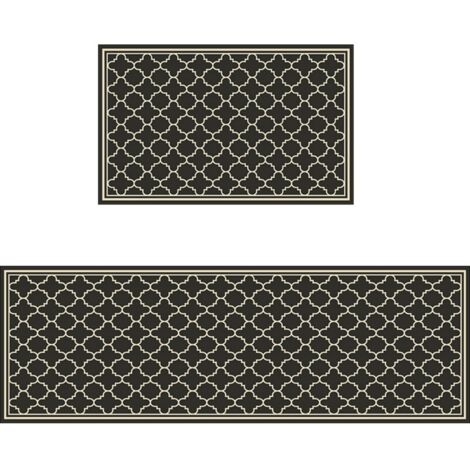 LAN Carreaux floraux récurrents Jingsadai 4020cm (Terre de diatomées) Tapis de sol spécialement conçu pour la cuisine : résistant aux taches, facile à nettoyer, à séchage rapide, en terre de diatomées (1/5)
