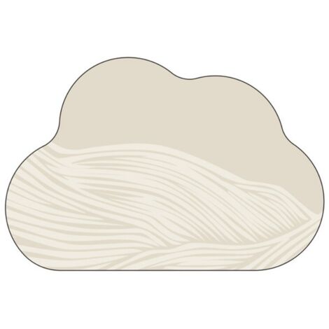 LAN Habitation des montagnes [Nuages] 4060cm (Terre de diatomées) Tapis de sol en terre de diatomées, tapis antidérapant pour salle de bain, tapis absorbant pour porte de toilettes (1/5)