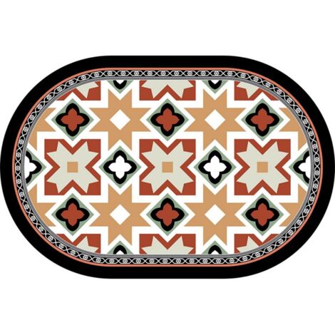 LAN Lia - Forme ovale 5080cm (terre de diatomées) Tapis de sol en terre de diatomées, tapis de bain, très absorbant, antidérapant (1/5)