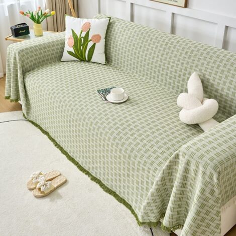 LAN Vert frais 130x180 Housse de canapé, housse de coussin de canapé intégrale, housse de canapé toutes saisons (1/5)