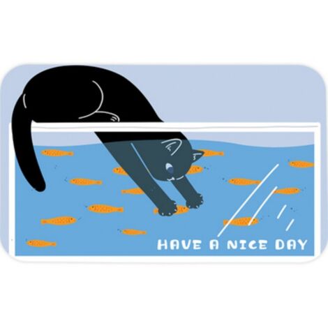 LAN Pêche active 4060cm (terre de diatomées) Tapis de bain absorbant à motif de chat de dessin animé, tapis antidérapant pour salles de douche et salles de bain, tapis en terre de diatomées pour entré (1/5)