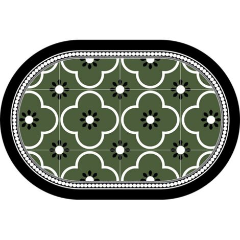 LAN Serena - Forme ovale 5080cm (terre de diatomées) Tapis de sol en terre de diatomées, tapis de bain, très absorbant, antidérapant (1/5)