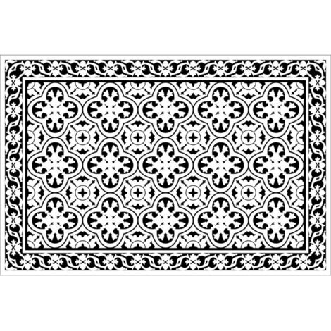 LAN Carreaux de mosaïque d'Annie, 5080cm (terre de diatomées). Tapis de sol en terre de diatomées, tapis de bain, très absorbant, antidérapant (1/5)