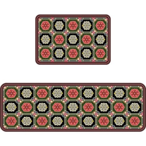 LAN Carreau de terre de diatomées de 50 à 20 cm avec motif de terre de diatomées Tapis de sol spécialement conçu pour la cuisine : résistant aux taches, facile à nettoyer, à séchage rapide, en terre d (1/5)