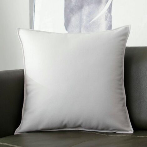 LAN Taie d'oreiller Moonlight White 60x60 (une seule taie) Taie d'oreiller à motif litchi en similicuir, coussin de tête de lit, coussin de bureau, taie d'oreiller de canapé (1/5)