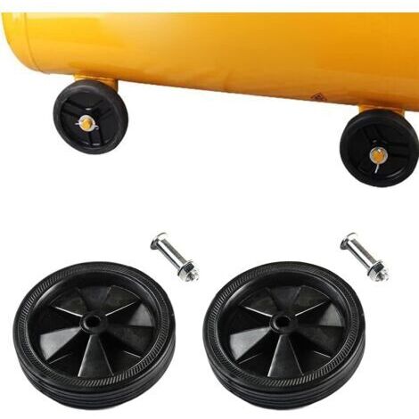 LAN Lot de 2 roulettes pour compresseurs d'air, accessoires pour compresseurs d'air, amortissantes, antidérapantes, silencieuses, 148 mm (1/5)
