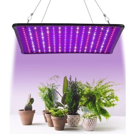 LAN Lampe de croissance LED, panneau lumineux de 225 LED pour la croissance et la floraison des plantes d'intérieur, lumière LED à spectre complet pour la croissance des plantes d'intérieur