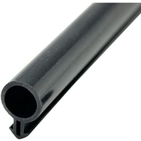 LAN Joint d'étanchéité tubulaire creux en caoutchouc silicone pour porte et fenêtre, 10 m, en acier et plastique, type O (grand diamètre Ø 10 mm, noir)