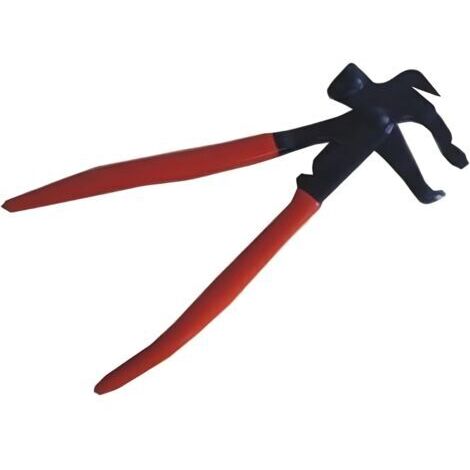 LAN Poids d'équilibrage de roue à clipser noirs et pince à marteau (1/4)