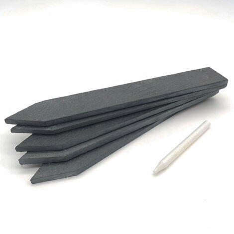 LAN Étiquettes en ardoise 20 x 15 x 2 cm pour plantes, étiquettes de jardin avec stylo, étiquettes pour potager, étiquettes pour semis (1/5)