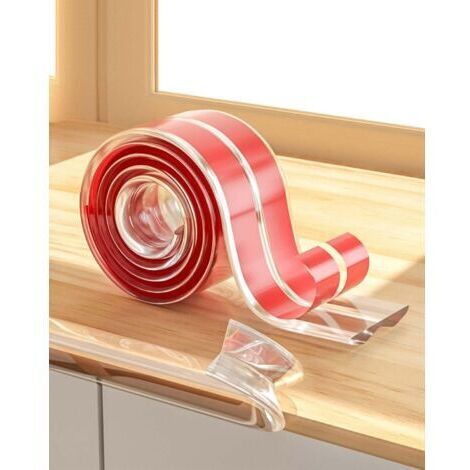 LAN 6M Transparente Protection Table Bebe, Coin de Table Protection Bebe, Protection Universelle Protecteur des Bords et Angles de Placard, Non Toxique sans Odeur Bande Protection Meuble (1/5)