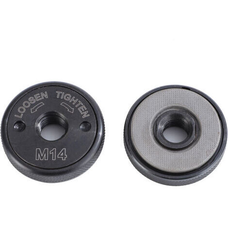 LAN Écrou à dégagement rapide SDS Clic M14, compatible avec toutes les meuleuses d'angle AEG, Black & Decker, Dewalt, Flex, Hitachi, Metabo, Makita, etc., noir (1/5)