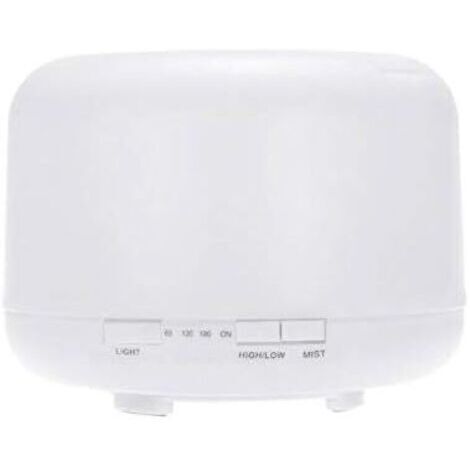 LAN Humidificateur vaporisateur d'huiles essentielles ultrasonique de qualité supérieure 500 ml, diffuseur d'huiles essentielles sans eau, arrêt automatique et lumières LED 7 couleurs (1/4)