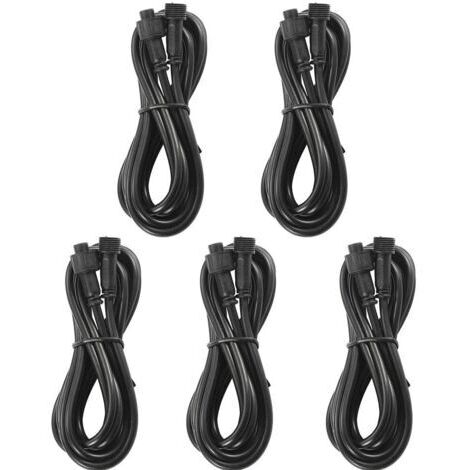 LAN 10 pcs 1M 2Pin Câble d'extension IP67 résistant à l'eau pour lampes LED Couleu RGB Spot Led Eclairage extérieur Spot (1/5)