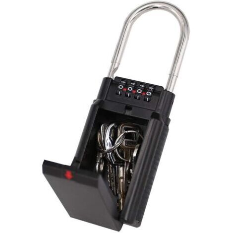 LAN Coffre-fort à clés, coffre-fort à clés codées, coffre-fort à combinaison, stockage sécurisé pour les clés d'accès sélectionnées, adapté aux amis et aux parents âgés (1/4)