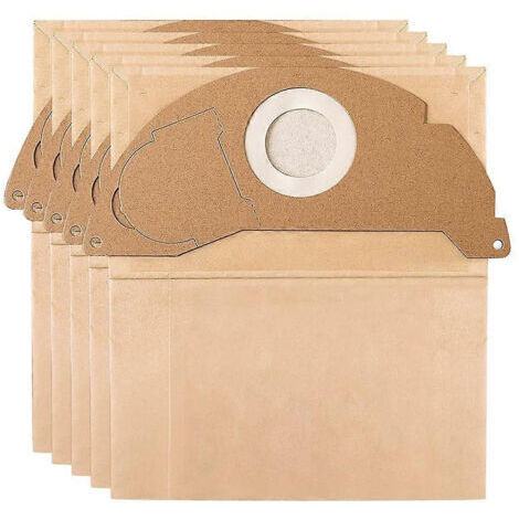 LAN Sacs filtrants en papier pour aspirateurs eau et poussière Karcher WD 2 MV 2 WD 2.200 WD 2.550 WD2.250, 6.904-322.0, 69043220 (1/5)