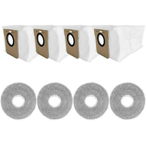 LAN Lot de 8 sacs à poussière pour chiffons de nettoyage compatibles avec Xiaomi X20 Plus / X20 Max / X10+ / Mijia M30S/M40 et Dreame L10 Ultra / L20 Ultra / L30 Ultra (1/5)