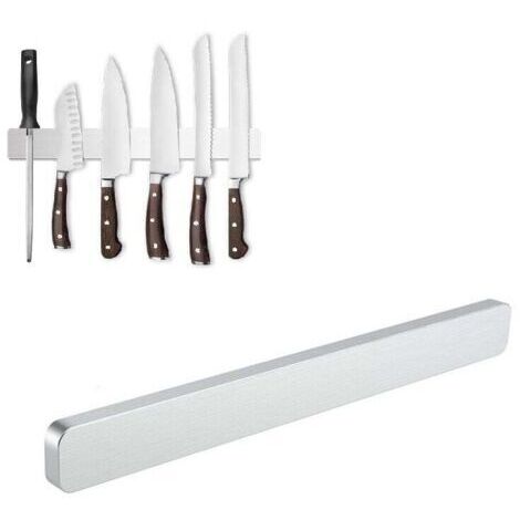 LAN Porte Couteaux Aimanté Mural Porte Couteau en Acier Inoxydable Porte Couteau Magnetique 40CM Barre à Couteaux aimantée Aimant Couteau Mural Pour Les Couteaux, Les Ustensiles et Les Outils (1/5)
