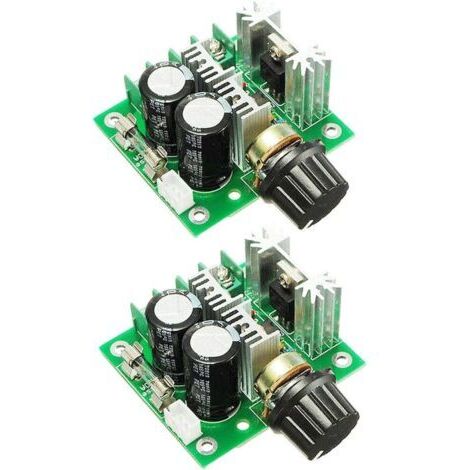 LAN 2pcs 12V 40V 10A PWM DC Moteur Contrôle de vitesse Commutateur Contrôleur Régulateur de tension Gradateur (1/5)