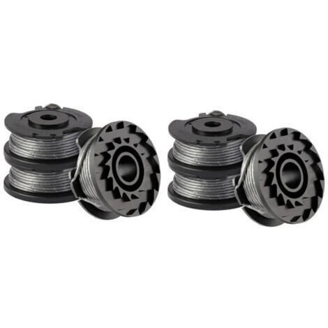 LAN Lot de 6 bobines de fil pour coupe-bordure Bosch ART 23 SL/ART 26 SL, bobine de rechange en nylon (F016800569+F016800385), diamètre : 1,65 mm, 4,9 m (1/4)