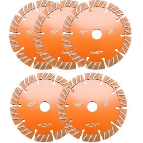 LAN 5 disques diamant 133mm pour scie circulaire - Coupe béton, céramique, granit - Qualité professionnelle pour une coupe nette et précise (1/3)
