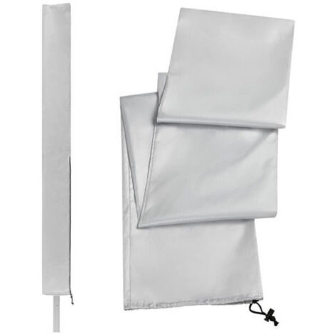 LAN Housse de sèche-linge rotative, imperméable et zippée, pour étendoir et séchoir de jardin (argent) (1/4)