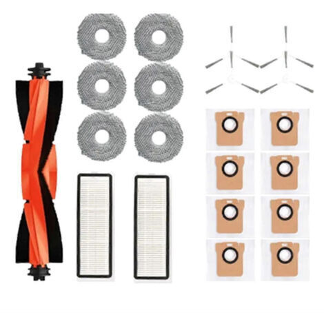 LAN Accessoires pour aspirateur robot Xiaomi X20+/X20 Plus : sac à poussière, chiffon de nettoyage, brosse latérale principale, filtre HEPA. (1/5)