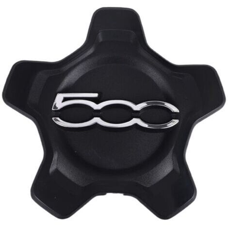 LAN Couvercle de Capuchon Centre Roue Voiture pour 500X 2016-2022 6AN68LXHAA Cache-PoussièRe Accessoires Noir (1/3)