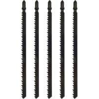 LAN BDD Lame de scie sauteuse allongée pour le travail du bois Lame de scie en aluminium Lame de scie à chaîne (5 pièces)