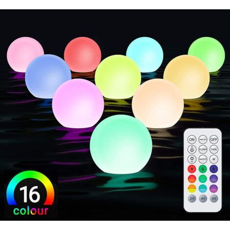 Lumière Flottante LED pour Spa - Éclairage de Piscine Étanche IP68 ...