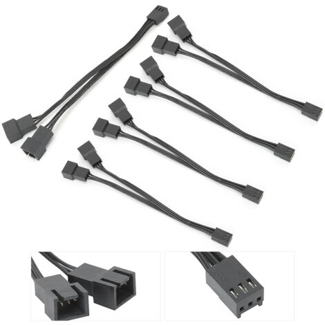 Câble séparateur ventilateur 5 pièces, convertisseur 1 vers 2, rallonge ...