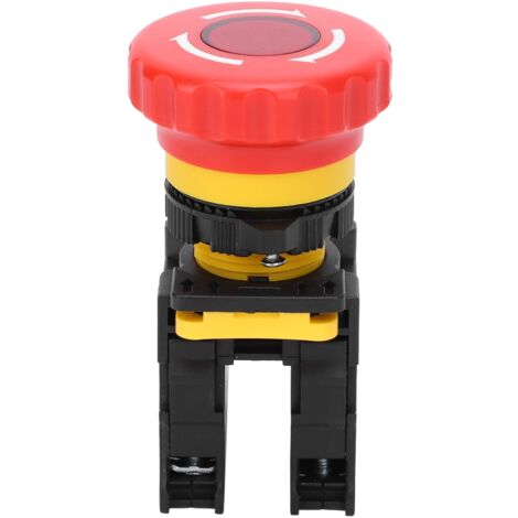 Bouton d'arrêt d'urgence rotatif 10A 600V rouge pour machines ...