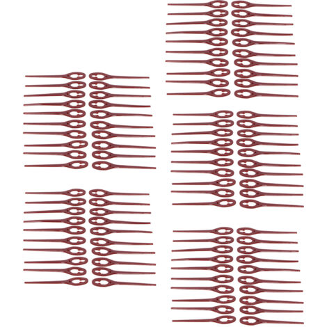 90mm lames de tondeuse rouge vin, 100 pièces accessoire coupe gazon ...