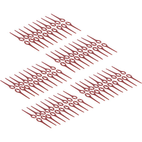 90mm lames de tondeuse rouge vin, 100 pièces accessoire coupe gazon ...