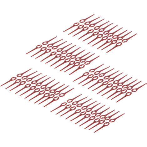 90mm lames de tondeuse rouge vin, 100 pièces accessoire coupe gazon ...