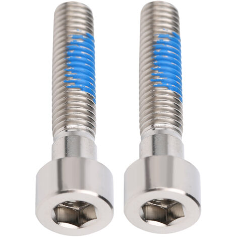 KSOIQPU 10 Pièces Boulons De Potence Vélo M6x20mm – Vis Anodisées Avec Rondelles, Argent/Noir/Or, Pour VTT Et Route
