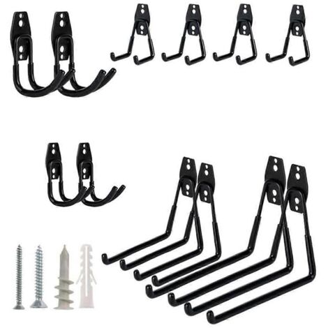 AIEX Lot De 2 Crochets Réglables Pour Poteau De Piscine, Crochets En Metal Avec Double Crochets Antirouille Peut Supporter Jusqua 159 Kg Noir AIEX Lot De 2 Crochets Réglables Pour Poteau De Piscine, Crochets En Metal Avec Double Crochets Antirouille Peut Supporter Jusqua 159 Kg Noir