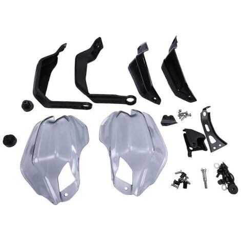 Kit extension protège-mains moto anti-froid protection noire grise