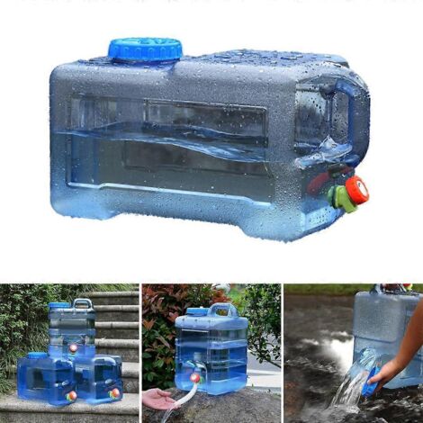 Bouteille D'eau 7,5 L En Plastique Sans BPA – Avec Poignée Et Bouchon Hermétique – Pour Camping, Rando, Maison